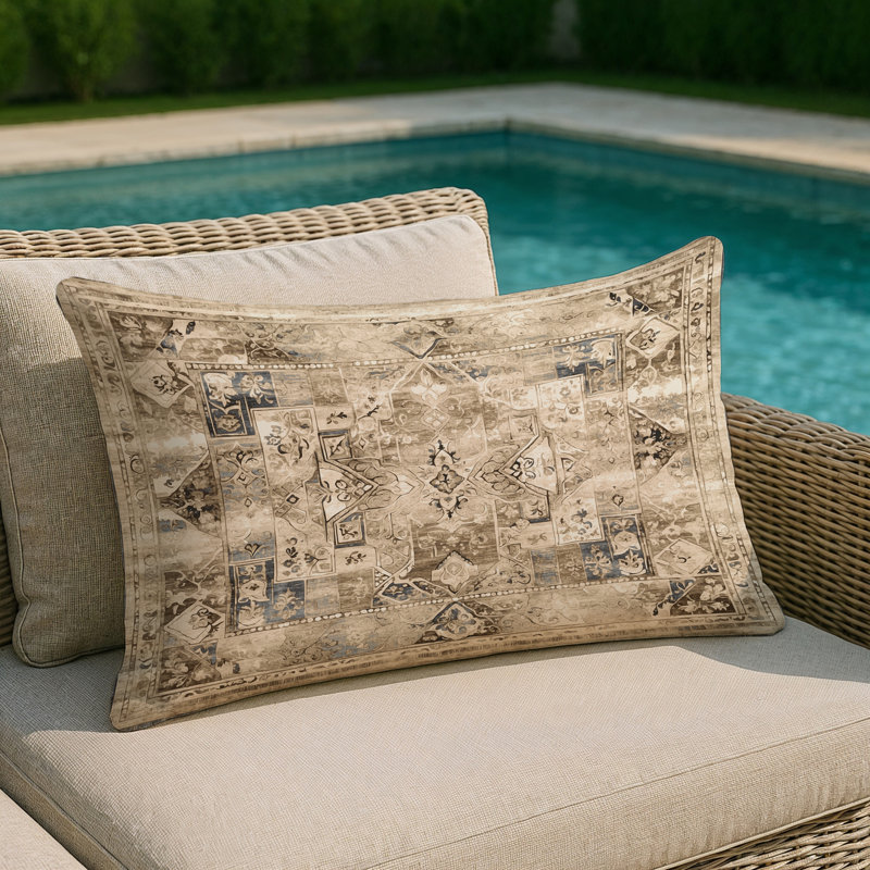 Ancient Whisper Indoor And Outdoor Throw Pillow, Rectangle 18"H x 25"W