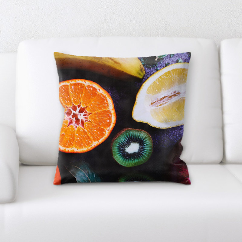 Coussin décoratif agrumes
