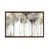 Toile avec cadre en bois brun classique