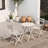 3 Piece Patio Bistro Set Of Foldable Round Table And Chairs-881522296