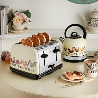4 Slice Toaster - (Independent & Wide Slots, 7 Browning Settings, Frozen/Cancel/Reheat With Illuminated Lights, Removable Crumb Trays, 1500W