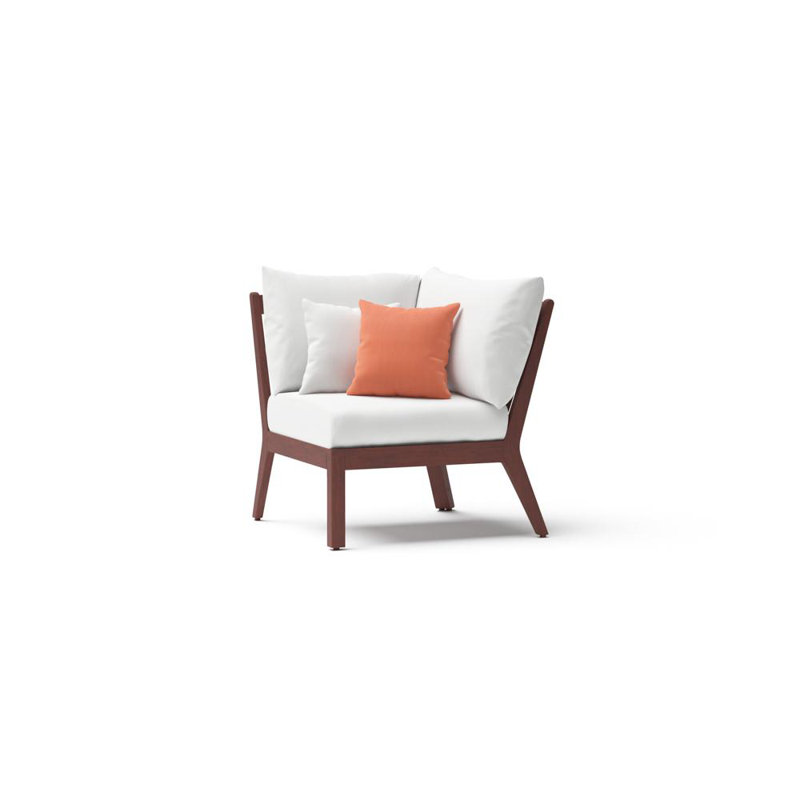 Chaise de coin Minhaj Sunbrella, Sunbrella plâtre corail