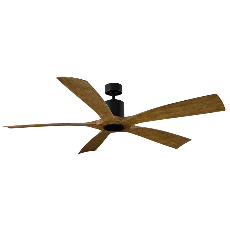 Ventilateur de plafond encastré extérieur / intérieur intelligent à 5 pales de 54 po avec télécommande Bluetooth incluse