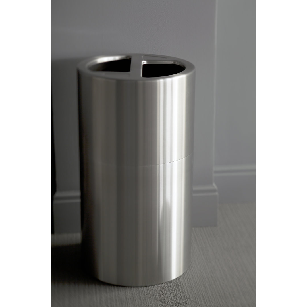 30 Gallon Dual Multi Compartments Trash & Recycling Bin Safco Products Company