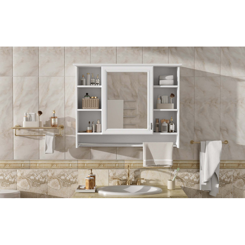 Armoire de toilette 3 en 1, Blanc