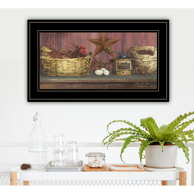 Rise and Shine Framed Wall Art for Living Room, Home Wall Decor Framed Print by Billy Jacobs