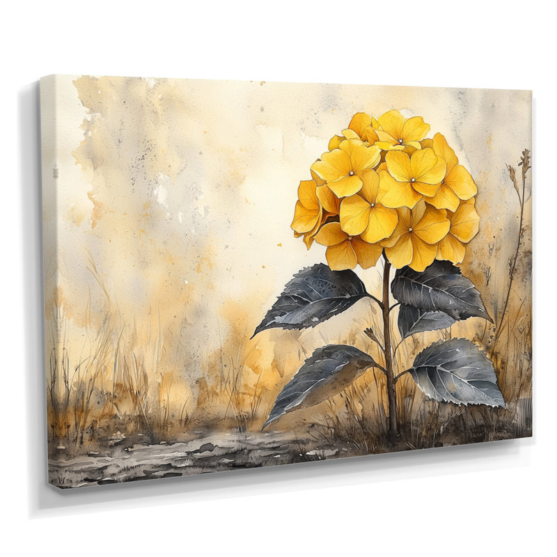 Jaal - Floral Large Wall Art, H 30 po x l 40 po, Toile tendue, Ne s’applique pas