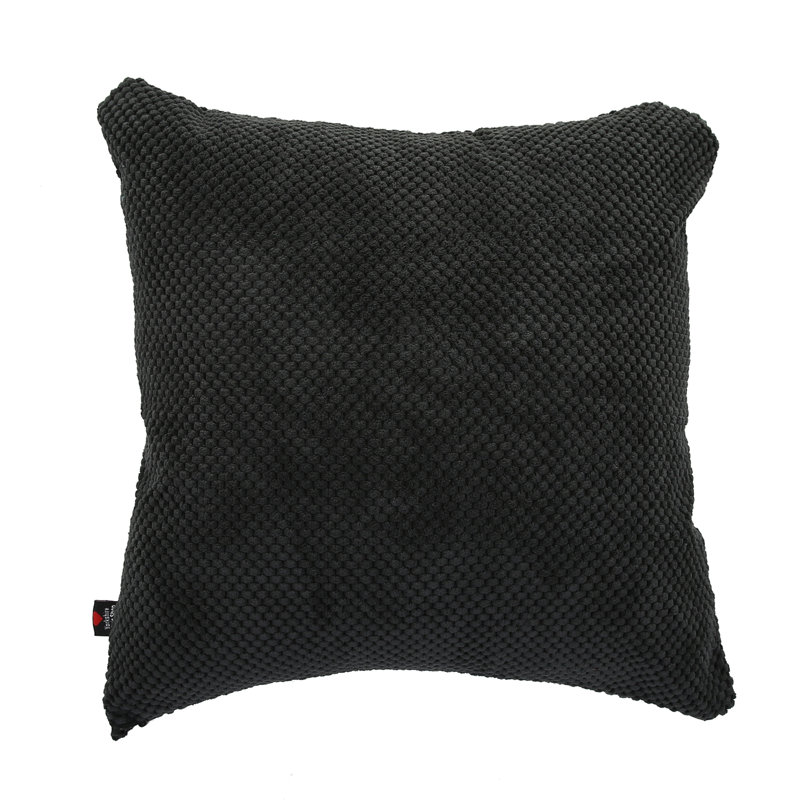 Alvarado Square Throw Cushion, 55 x 55cm, Black