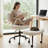 Office Chair Meditation Chair with Ottoman, 360° Swivel Cross Legged Office Chair, Adjustable Height Desk Chair, Multi-Purpose Kneeling Chair, Gaming Chair& Focus ADHD Chair, Cozy White Faux Lamb Fleece for Yoga, Office Home and Bar Use-281290831-269943370