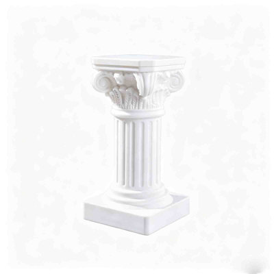 Bougeoirs de colonne de style romain blanc en résine de style bougeoirs pour accessoires de photographie de décoration intérieure