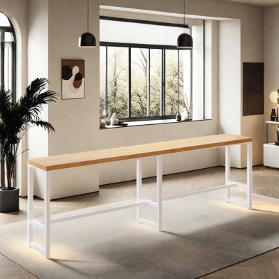 Simple designer solid wood bar table