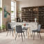 Nero Upholstered Dining Chairs With Metal Legs-814270874