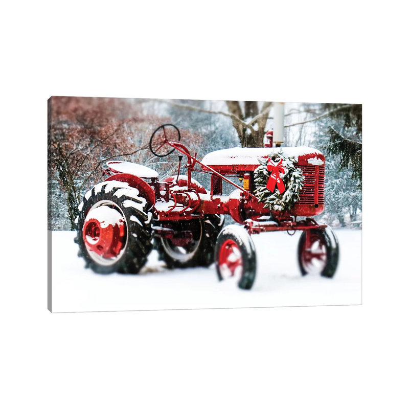 «Vintage Tractor» par Debbra Obertanec - reproduction de photo sur toile tendue, H 18 po x l 26 po x P 1,5 po
