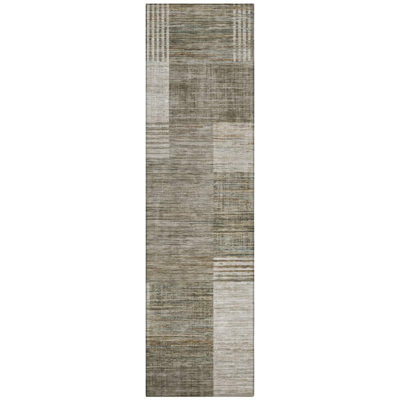 Machine Washable Indoor/Outdoor Jacinto ACN2149 Geometric Rug, Runner 2'3" x 7'6"