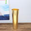 Vase conique en verre doré IRIS-5755631-5755625