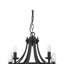 Eastbourne 8 - Light Waggon Wheel Chandelier