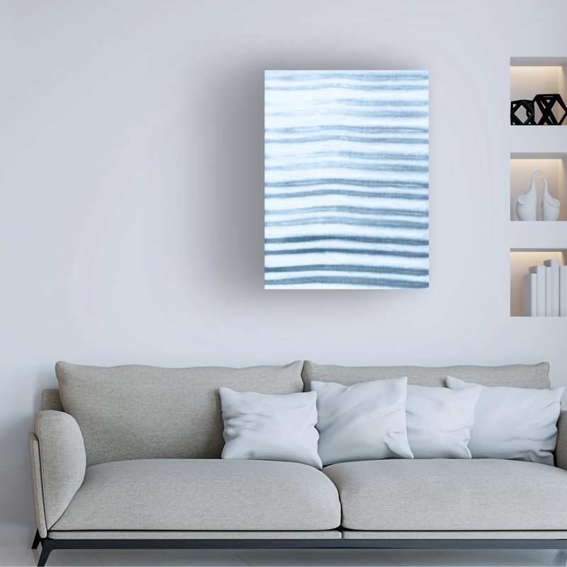 «Highland Dunes» par Jason Johnson, art abstrait sur toile, cyan générique, WAG37672, H 47 po x l 35 po