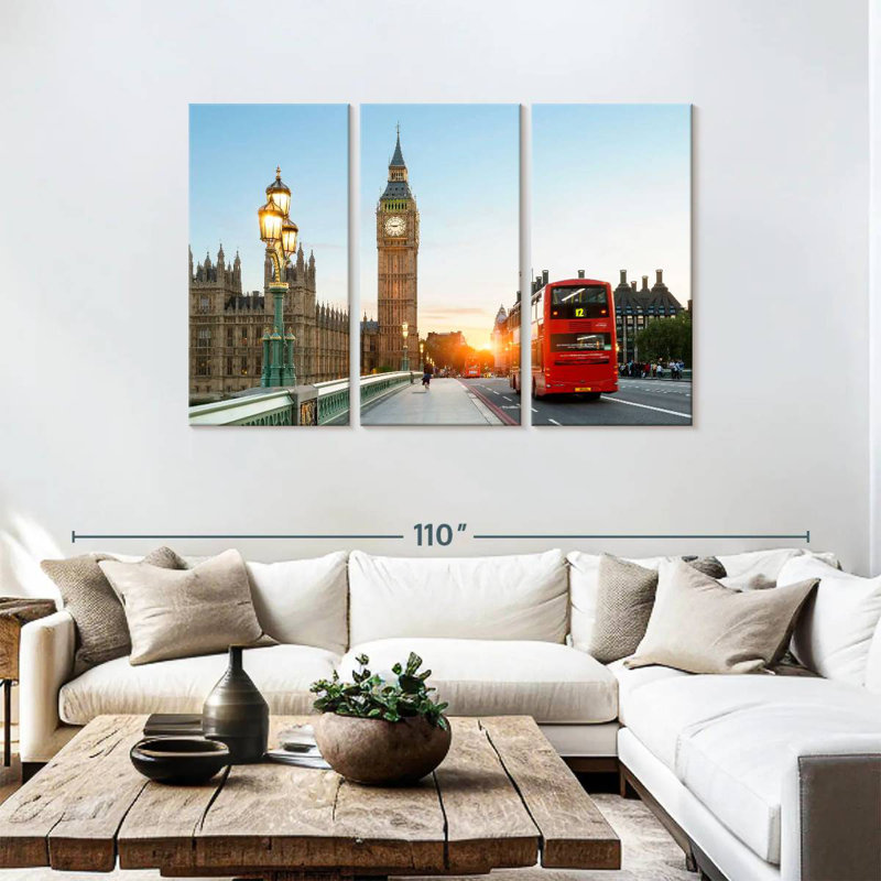 Rorry London Morning, 48" H x 74" W