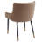 Set Of 2 Modern Faux Leather And Metal Side Chair In Light Grey-1932267652