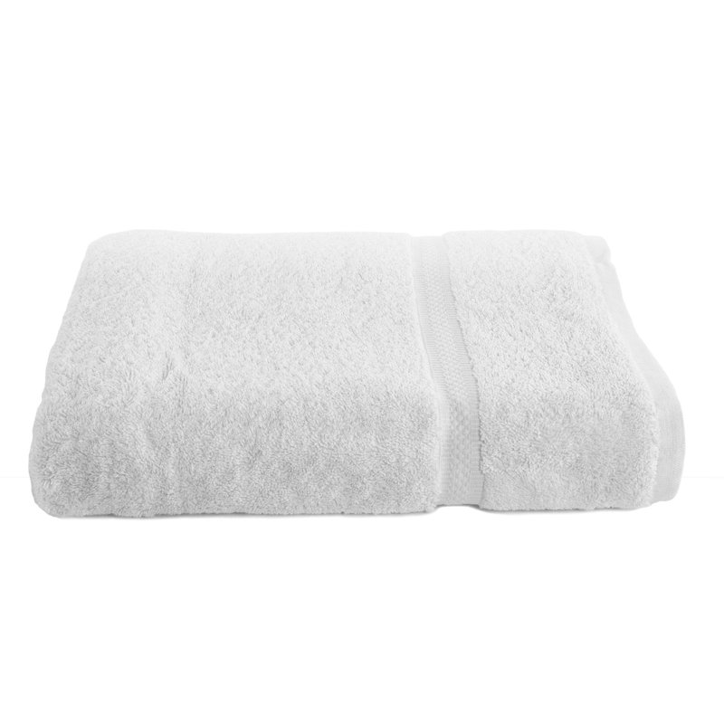 Serviette de bain double Dobby Martex Brentwood, Blanc