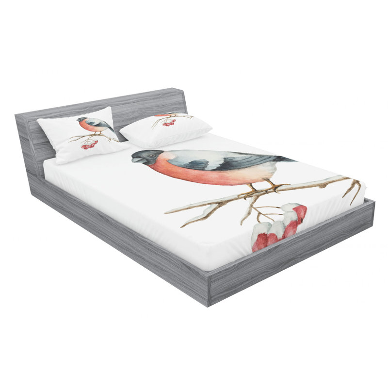 Microfiber Sheet Set, Queen Sheet Set with Fitted Sheet