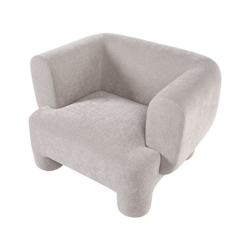 Upholstered Accent Chair, Beige