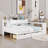 2 Drawers Wood Daybed with Built-in-Desk and Bookcase-357420733-357420675