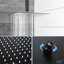 Dual Function, 10 Inch Square, Ceiling Mounted, Shower , Matte Black, - Scald Valve, 360° Adjustable, Rainfall, All Necessary Components Mount, Balanced Rainfall Shower, Easy Cleaning