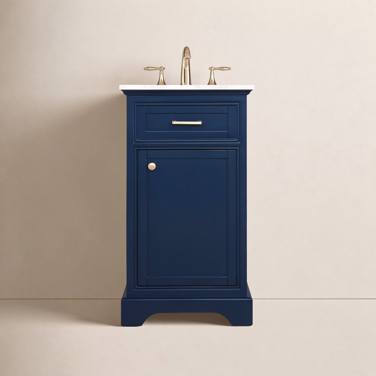 Hermes 19'' Single Bathroom Vanity, Blue