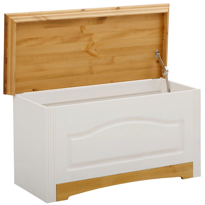 Manosque Accent Trunk, White/Honey