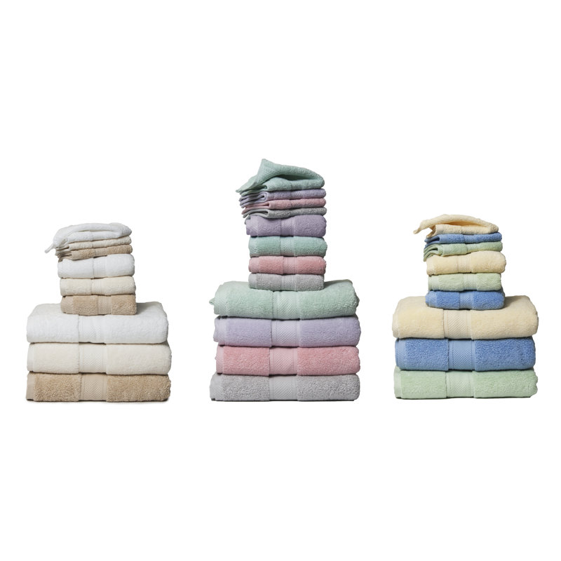 Romary 100% Cotton Plush Mulit-Size Set, Pink