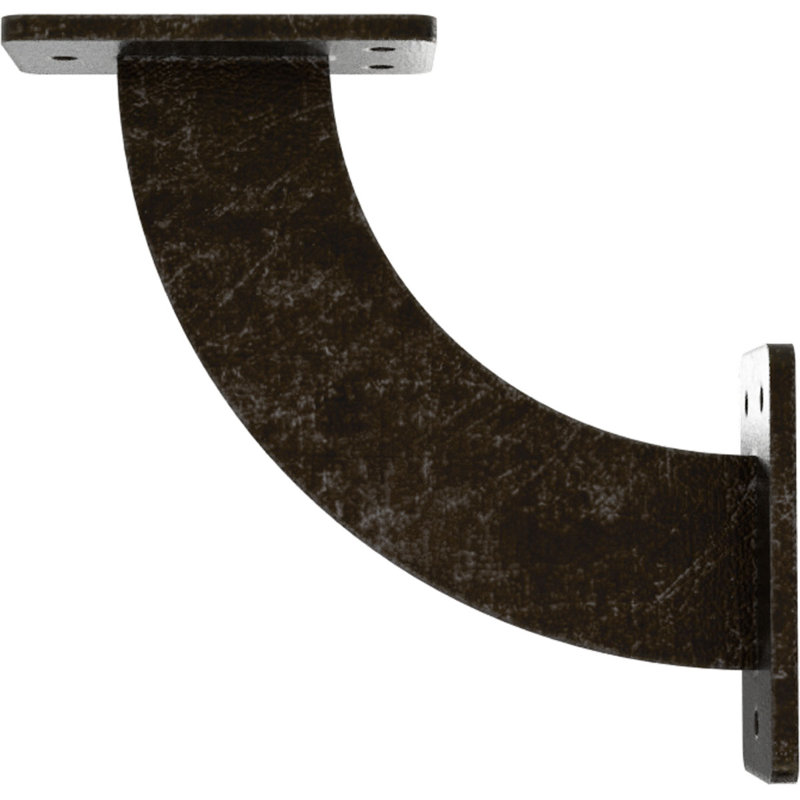 Support en acier antique antique l 2 po x P 7 po x H 7 po Bradford, H 7 po x l 2 po x P 7 po, Argenté antique chaleureux