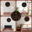 Horloge lumineuse avec art floral