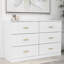 Modern White 6 Dresser - Functional & Spacious For Bedroom Use Antique White, Build, Versatile Storage