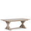 Ensemble de table de salle à manger Lest Trestel avec fauteuils et chaises d'appoint en bois
