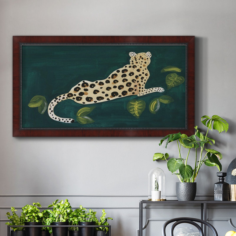Lethargic Leopard I - reproduction de photo sur toile, H 25 po x l 45 po x P 1 po