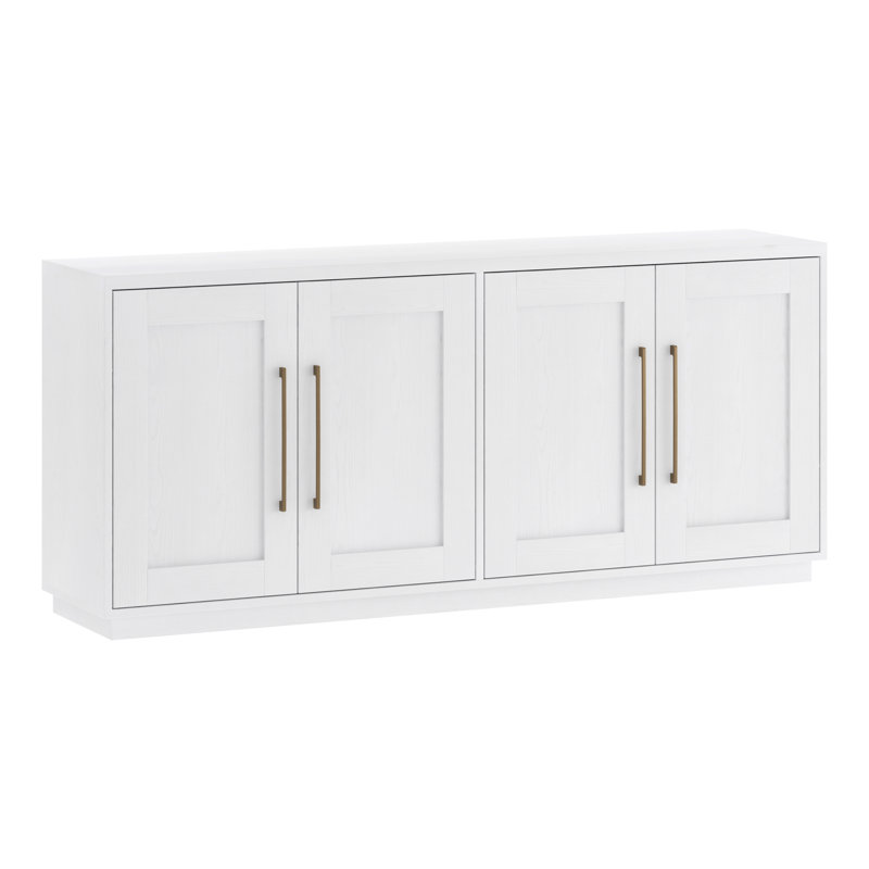 Tillman 68" Rectangular Buffet Table in White, White