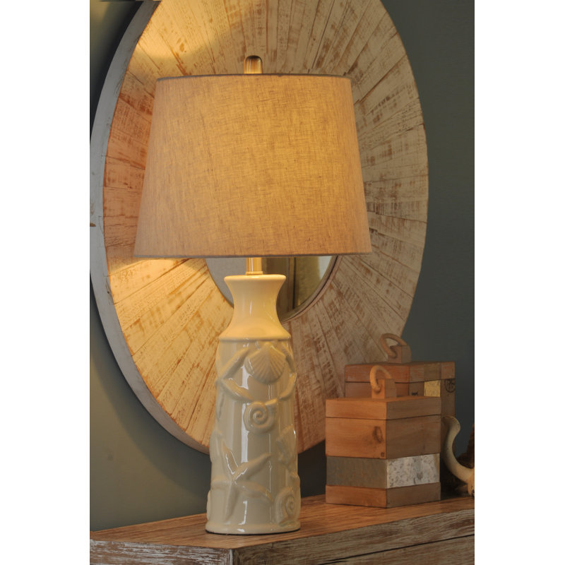 Lampe de table 29 po Renee, Crème