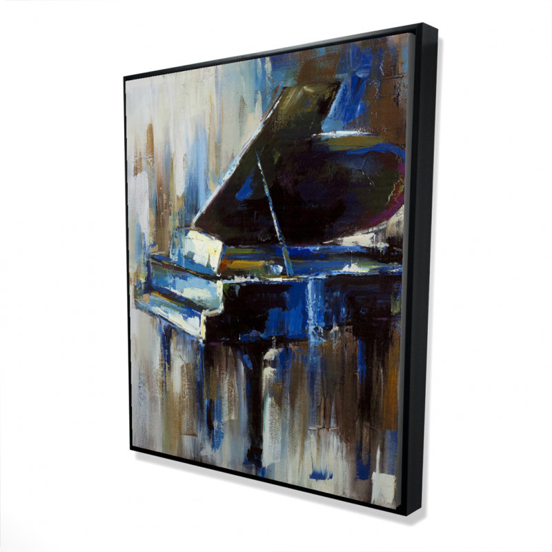 Abstract Grand Piano Print On Canvas, H 60 po x l 48 po