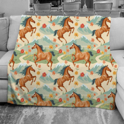  Horse Fleece Blanket