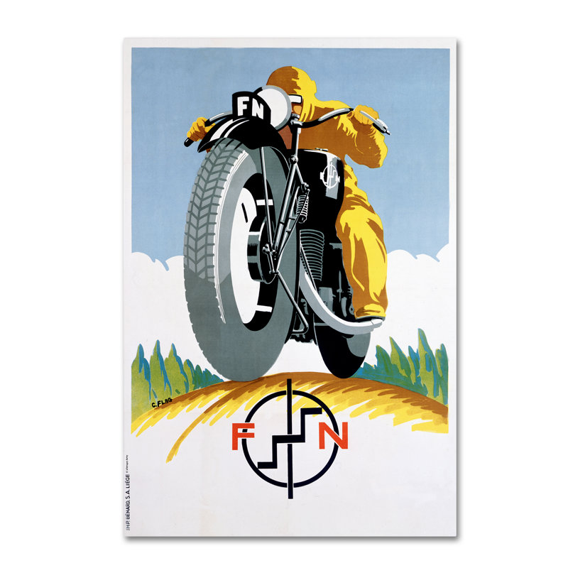 «Racing 2» par Lantern Press - impression sur toile, H 47 po x l 30 po x P 2 po