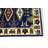 Katriona Geometric Handmade Runner 2'6 x 8'1 Wool Area Rug Navy Blue