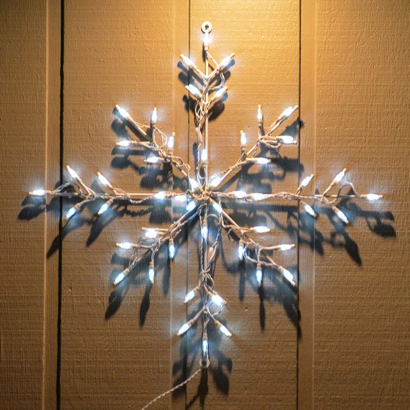 Présentoir lumineux à del flocon de neige