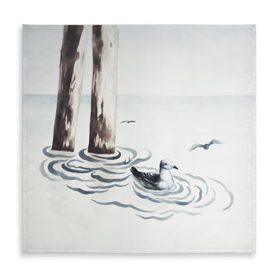 Seagull Blue Sea Animals Tablecloth - Indoor/Outdoor Decor