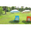 Chaises de plage pliantes avec parasol, chaise basse de plage et de camping pour adultes (paquet de 1, orange)-70000044