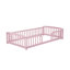 Lit pour tout-petit Montessori, structure en bois de pin (rose, simple)-2004145994-2004145998