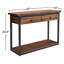Console Sturminster de 43 po de largeur avec cadre en bois massif et industriel