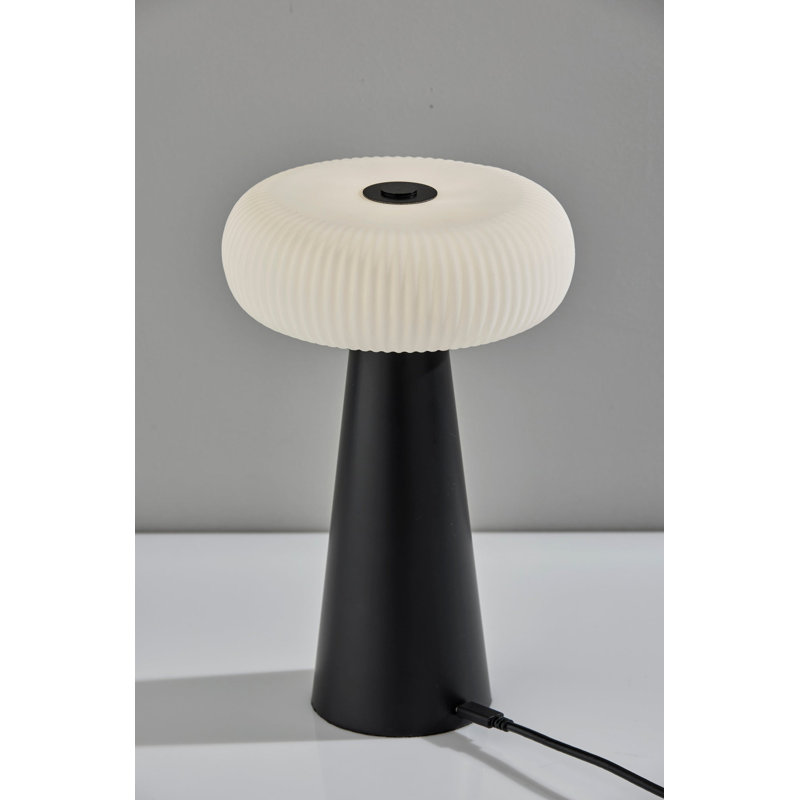 Ozzie LED Cordles Table Lamp, Black