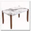 Table de salle à manger rectangulaire en faux marbre
