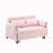55" Two Seater Pull Out Sofa Bed, Adjustable Backrest With USB Ports, Two Side Pockets-1450892363